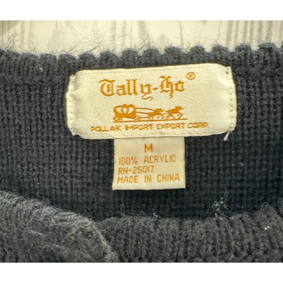 Tally Ho Vintage Women's Size Medium Holly Cardigan Christmas Sweater - Picture 2 of 6